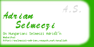 adrian selmeczi business card